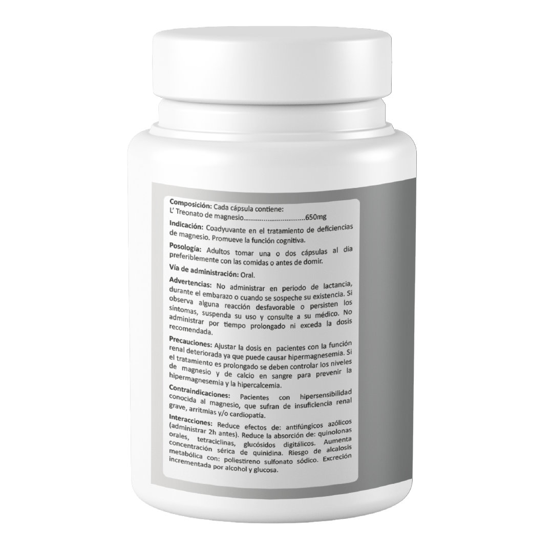 Magnesio Plus (L´Treonato de Magnesio 650mg) - Imagen 2